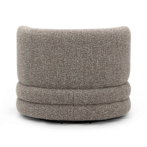 TOV Furniture Astor Swivel Lounge Chair - Durable Boucle Upholstery, 360-Degree Functionality & Lasting Comfort Heathered Grey TOV-S54599