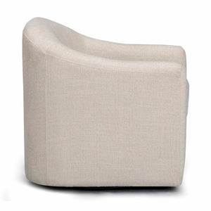 TOV Furniture Thao Basketweave Swivel Chair – Elegant Comfort with 360-Degree Movement for Stylish Living Spaces Cream TOV-S54603