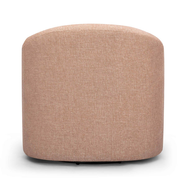 TOV Furniture Thao Basketweave Swivel Chair – Elegant Comfort with 360-Degree Movement for Stylish Living Spaces Blush TOV-S54604