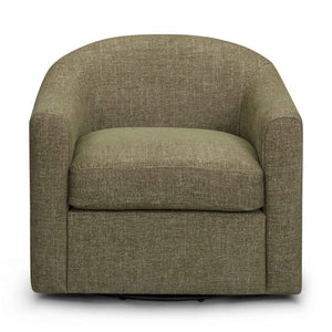 TOV Furniture Thao Basketweave Swivel Chair – Elegant Comfort with 360-Degree Movement for Stylish Living Spaces Green TOV-S54605