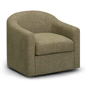 TOV Furniture Thao Basketweave Swivel Chair – Elegant Comfort with 360-Degree Movement for Stylish Living Spaces Green TOV-S54605