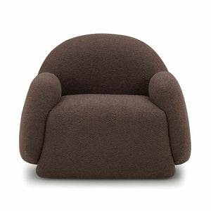 TOV Furniture Marius Boucle Accent Chair - Cozy Comfort Meets Contemporary Design for Stylish Living Spaces Brown TOV-S54619