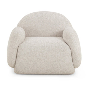 TOV Furniture Marius Boucle Accent Chair - Cozy Comfort Meets Contemporary Design for Stylish Living Spaces Cream TOV-S54620