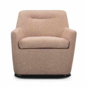 TOV Furniture Mado Peach Textured Fabric Swivel Accent Chair - Stylish Comfort for Living Rooms & Cozy Corners TOV-S54669