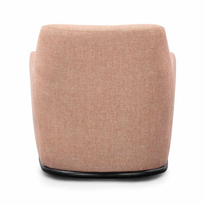 TOV Furniture Mado Peach Textured Fabric Swivel Accent Chair - Stylish Comfort for Living Rooms & Cozy Corners TOV-S54669