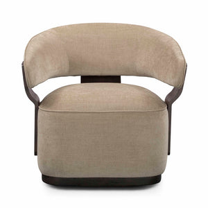 TOV Furniture Madison Linen Chenille Swivel Accent Chair - Stylish, Durable Comfort for Living Spaces and Offices Stone TOV-S54671