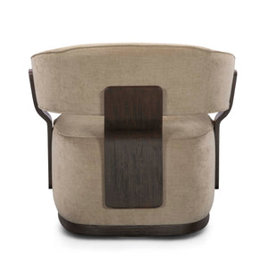 TOV Furniture Madison Linen Chenille Swivel Accent Chair - Stylish, Durable Comfort for Living Spaces and Offices Stone TOV-S54671