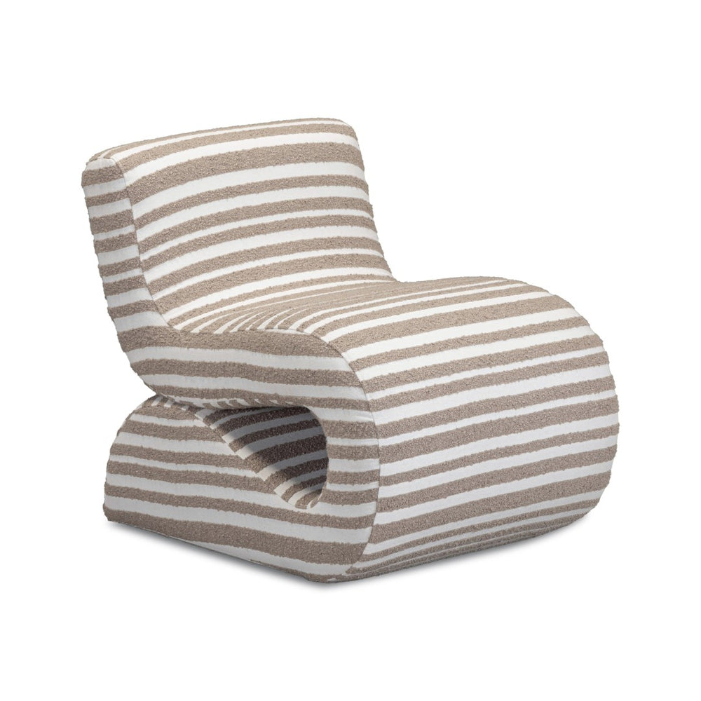 TOV Furniture Senna Taupe Jacquard Accent Chair - Plush Comfort, Durable Design for Home or Commercial Spaces TOV-S54719