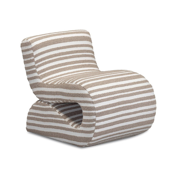 TOV Furniture Senna Taupe Jacquard Accent Chair - Plush Comfort, Durable Design for Home or Commercial Spaces TOV-S54719