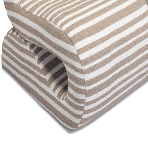 TOV Furniture Senna Taupe Jacquard Accent Chair - Plush Comfort, Durable Design for Home or Commercial Spaces TOV-S54719