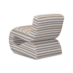 TOV Furniture Senna Taupe Jacquard Accent Chair - Plush Comfort, Durable Design for Home or Commercial Spaces TOV-S54719