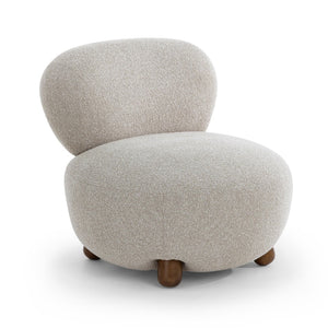 TOV Furniture Pucker Warm Grey Boucle Accent Chair – Cozy, Stylish Seating for Living Rooms & Reading Nooks TOV-S54755
