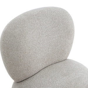 TOV Furniture Pucker Warm Grey Boucle Accent Chair – Cozy, Stylish Seating for Living Rooms & Reading Nooks TOV-S54755