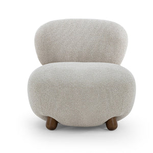 TOV Furniture Pucker Warm Grey Boucle Accent Chair – Cozy, Stylish Seating for Living Rooms & Reading Nooks TOV-S54755