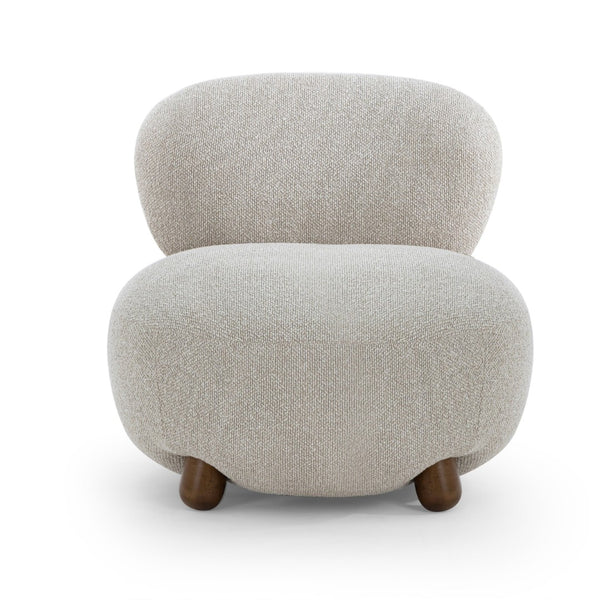 TOV Furniture Pucker Warm Grey Boucle Accent Chair – Cozy, Stylish Seating for Living Rooms & Reading Nooks TOV-S54755