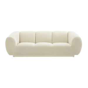 TOV Furniture Emmet Luxurious Velvet Sofa - Stylish Handmade Centerpiece for Modern Living Rooms & Lounges Cream TOV-S6445