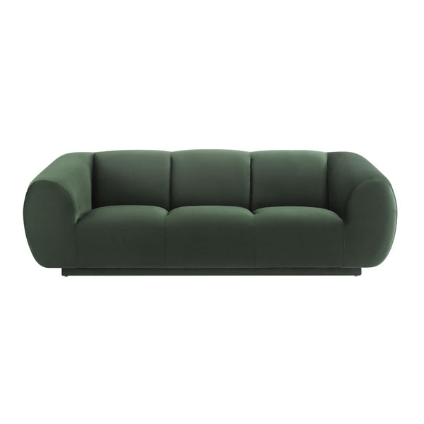 TOV Furniture Emmet Luxurious Velvet Sofa - Stylish Handmade Centerpiece for Modern Living Rooms & Lounges Forest Green TOV-S6447
