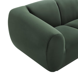 TOV Furniture Emmet Luxurious Velvet Sofa - Stylish Handmade Centerpiece for Modern Living Rooms & Lounges Forest Green TOV-S6447
