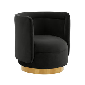 TOV Furniture Remy Velvet Swivel Chair - Luxurious Comfort, 360° Movement, Handmade with Durable Pine Frame & Foam TOV-S68262