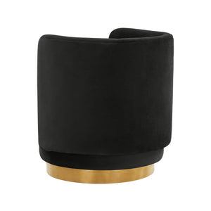 TOV Furniture Remy Velvet Swivel Chair - Luxurious Comfort, 360° Movement, Handmade with Durable Pine Frame & Foam TOV-S68262