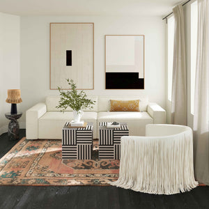 TOV Furniture Shag Performance Vegan Leather Swivel Chair: Luxurious, Easy-Clean Seating for Home or Office Decor Ivory TOV-S68326