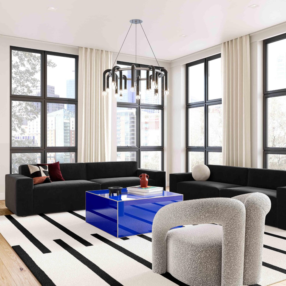 TOV Furniture Jenn Speckled Boucle Accent Chair - Sculptural Comfort, Modern Design, Handmade & Fully Assembled TOV-S68456