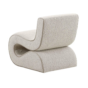 TOV Furniture Senna Accent Chair - Modern Sculptural Design with Soft Boucle Upholstery for Effortless Style Upgrade Grey TOV-S68534