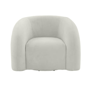 TOV Furniture Slipper Upholstered Swivel Chair - Plush Comfort with Modern Style for Cozy Living Room Accents TOV-S68573