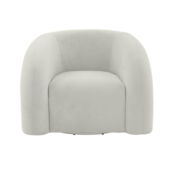 TOV Furniture Slipper Upholstered Swivel Chair - Plush Comfort with Modern Style for Cozy Living Room Accents TOV-S68573