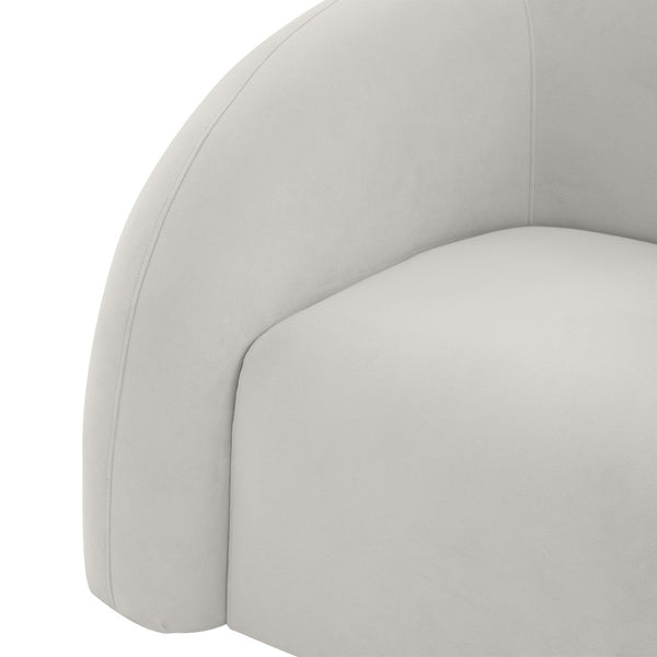 TOV Furniture Slipper Upholstered Swivel Chair - Plush Comfort with Modern Style for Cozy Living Room Accents TOV-S68573