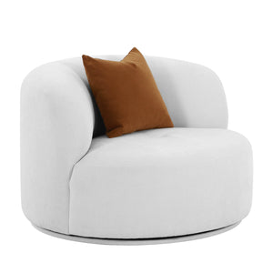 Fickle Grey Velvet Swivel Chair TOV-S68666 TOV Furniture