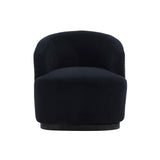 Reese Black Velvet Swivel Chair TOV-S68764 TOV Furniture