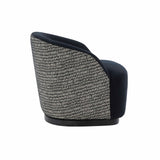 Reese Black Velvet Swivel Chair TOV-S68764 TOV Furniture