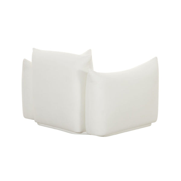 TOV Furniture Saint Tropez Pearl Plush Armchair - Elegant Performance Fabric Chair for Modern Living Spaces TOV-S68847