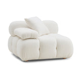 Calliope Cream Vegan Shearling Modular Corner Chair TOV-S68919 TOV Furniture