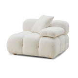 Calliope Cream Vegan Shearling Modular Corner Chair TOV-S68919 TOV Furniture