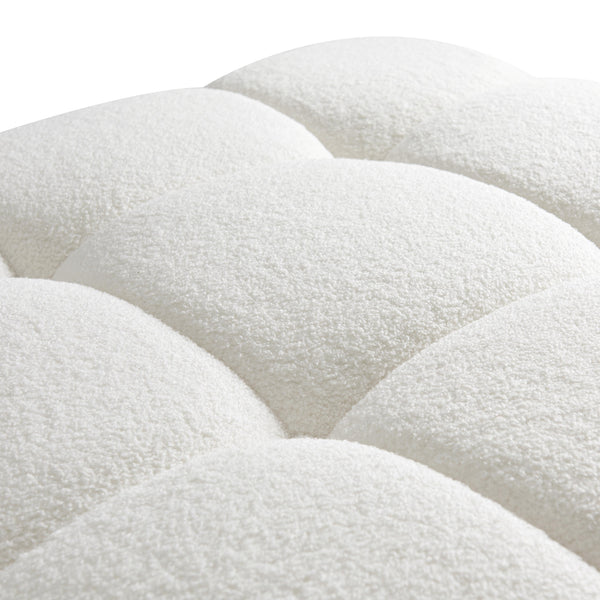 Calliope Cream Vegan Shearling Modular Corner Chair TOV-S68919 TOV Furniture