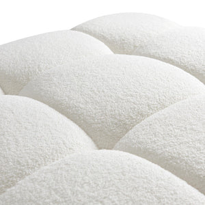 TOV Furniture Calliope Vegan Shearling Modular Corner Chair - Artisan-Crafted Comfort for Stylish Living Spaces TOV-S68919