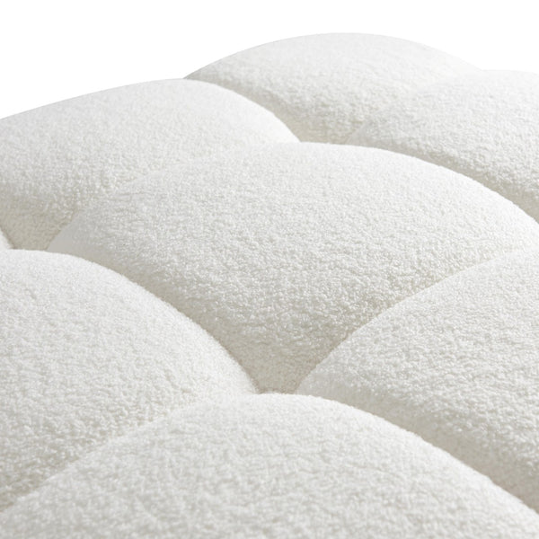 TOV Furniture Calliope Vegan Shearling Modular Corner Chair - Artisan-Crafted Comfort for Stylish Living Spaces TOV-S68919