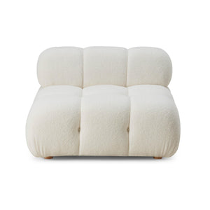 TOV Furniture Calliope Vegan Shearling Modular Armless Chair - Luxurious, Customizable Seating for Stylish Comfort TOV-S68920