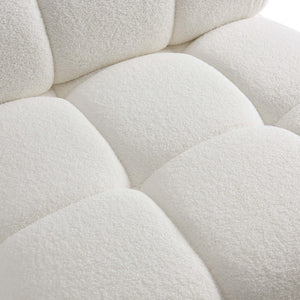 TOV Furniture Calliope Vegan Shearling Modular Armless Chair - Luxurious, Customizable Seating for Stylish Comfort TOV-S68920