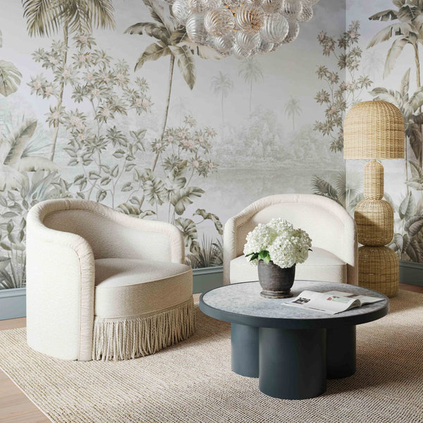 TOV Furniture Kootu Handwoven Natural Rattan Floor Lamp – Unique Sculptural Design for Cozy and Stylish Spaces TOV-G18639