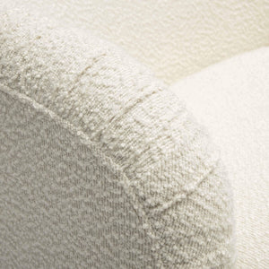 TOV Furniture Pamela Cream Boucle Tassel Lounge Chair - Eco-Friendly Comfort with Timeless Elegance & Style TOV-S68984