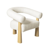 Spara Cream Performance Boucle Accent Chair TOV-S69002 TOV Furniture