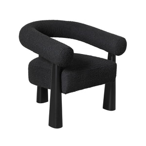 Spara Black Performance Boucle Accent Chair TOV-S69003 TOV Furniture