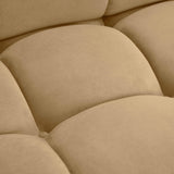 Calliope Cafe Au Lait Performance Velvet Modular Armless Chair TOV-S69015 TOV Furniture