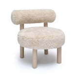 Carmel Natural Vegan Shearling Accent Chair TOV-S69030 TOV Furniture