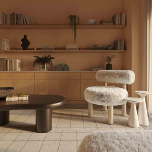 Carmel Natural Vegan Shearling Accent Chair TOV-S69030 TOV Furniture