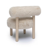 Carmel Natural Vegan Shearling Accent Chair TOV-S69030 TOV Furniture