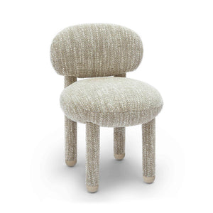 Manu Beige Knubby Performance Fabric Side Chair TOV-S69033 TOV Furniture